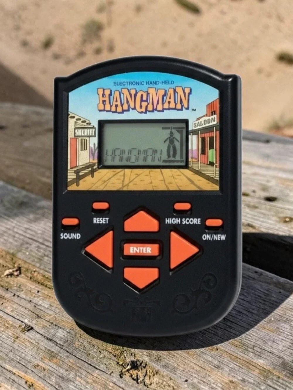 1995 Milton Bradley Hangman Electronic Handheld Game W/Batteries TESTED WORKING